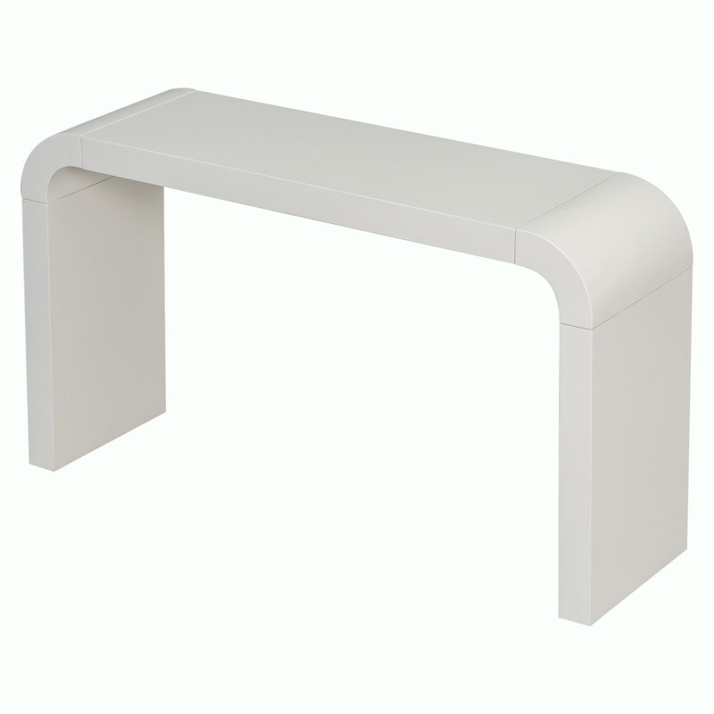 Wood Console Table, White