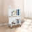 Ciane 17'' W 4-compartment Book Storage with Wheels-1872969193