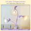 Lampe sur pied à col de cygne avec 3 températures de couleur - lampe de lecture sur pied flexible pour la chambre à coucher, grande lampe d'angle avec ampoules incluses, éclairage moderne pour le salon