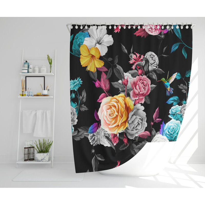 Enspijk Polyester Shower Curtain Set, 168cm H x 168cm W