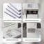 Meuble-lavabo flottant 30 po avec lavabo, porte à fermeture en douceur, comptoir et dosseret en marbre de culture blanc de 0,6 po Carrara, contreplaqué, gris-116118434-116118445