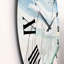Cranes survolant la montagne enneigée - Horloge murale traditionnelle-60280030