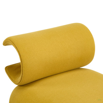 Modern Yellow Polyester Accent Chair for Living Room - Pet-Friendly, 330 lbs Weight Capacity, Stylish & Durable Design