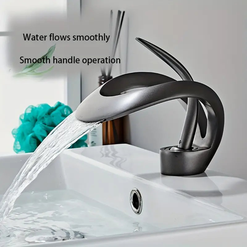 Deck Single-handle Bathroom Faucet, Matte Black