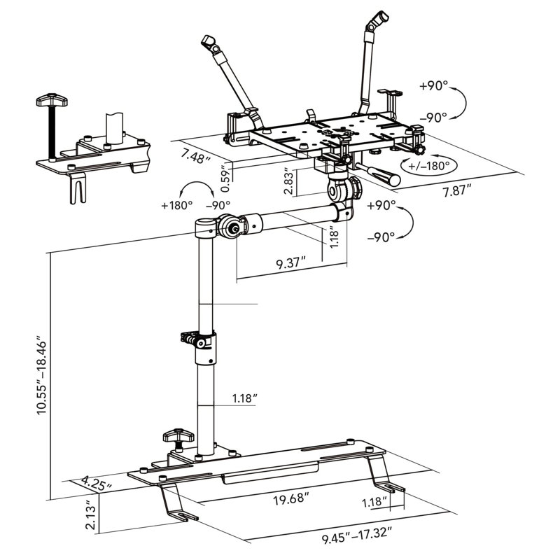 Universal Vehicle Laptop Mount