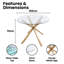 Ameesha Round 100cm Table Only