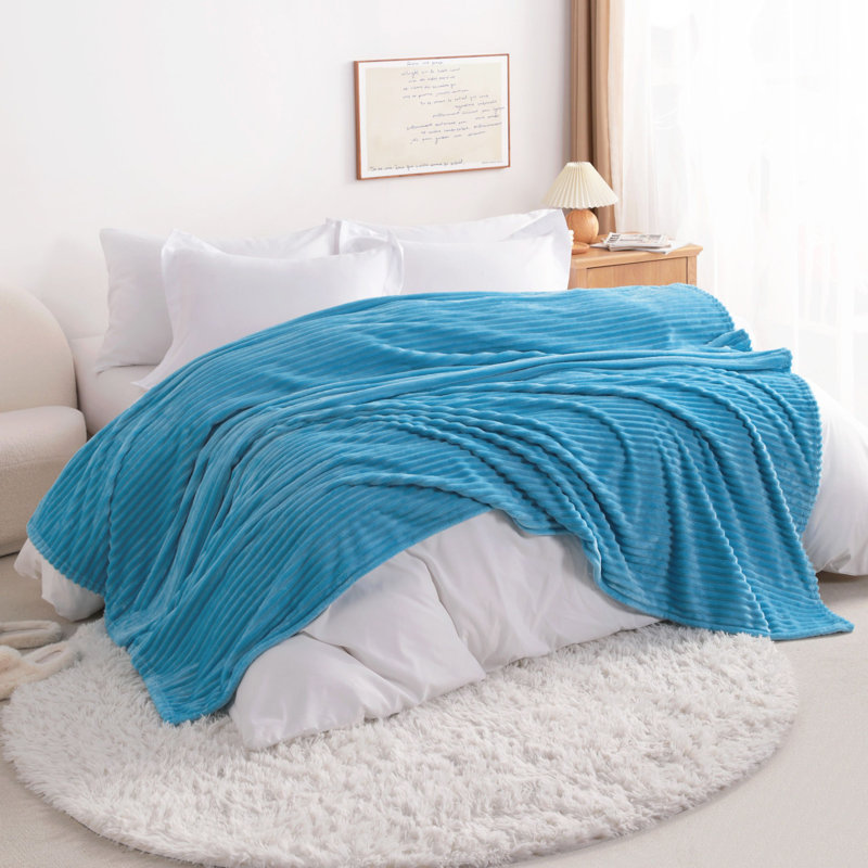 Couverture pour bébé en peluche?, Bleu, Jeté