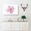 Striking White & Pink Carnation - Wrapped Canvas Painting-56639097