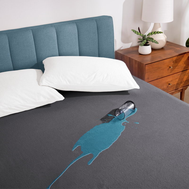 Protège-matelas ajusté ultra doux de qualité supérieure, Grand, Gris