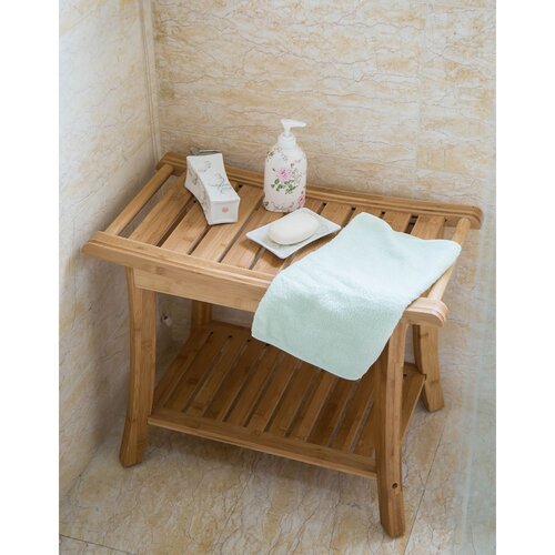 Kinbor Manufactured Wood Shower Bench & Reviews | Wayfair