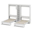 Lits escamotables à double paroi avec armoires et tablettes-806396652