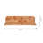 Burl Wood Floating Wall Shelf, Brown-1230563543