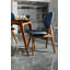 Chaise d'appoint revêtue de lin King Louis-686929145