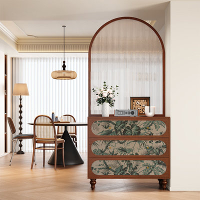 French  tempered glass screen cabinet