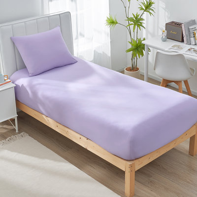 Nylon Knitted Solid Colour Fitted Sheet