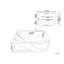 Kandace 1700mm x 119mm Corner Acrylic Bathtub with Tap-70465968