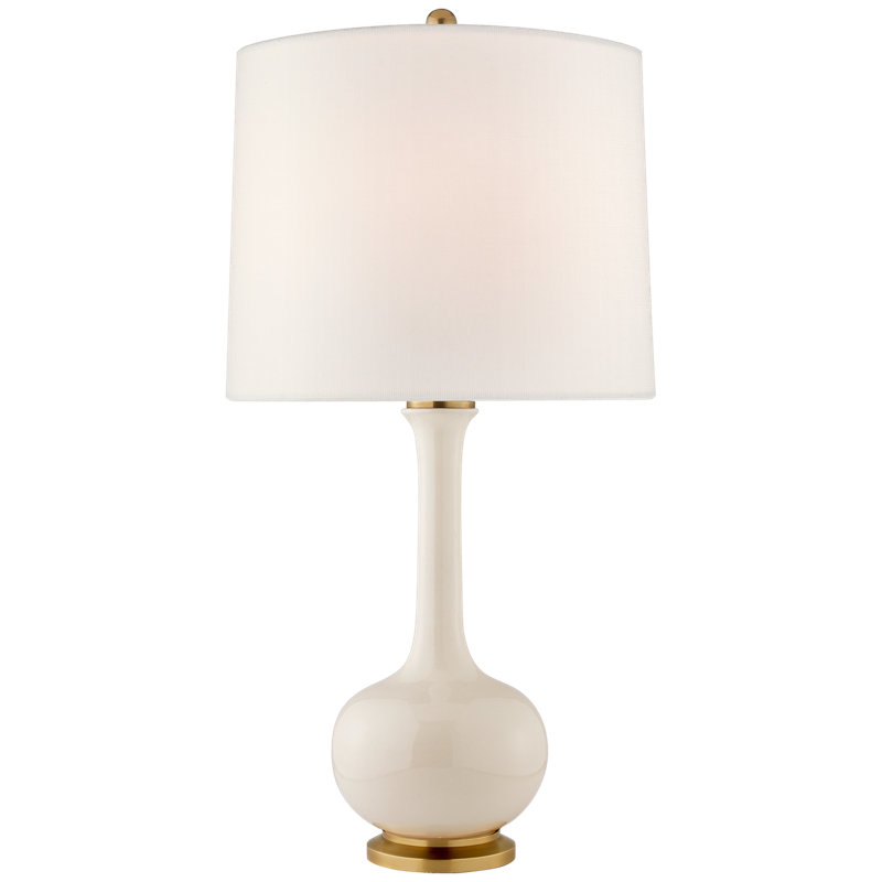 Coy Table Lamp, Ivory, 31.5" H x 18.25" W x 18.25" D