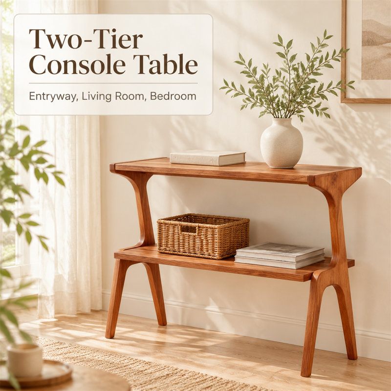 27.56 Console Table, Cerisier