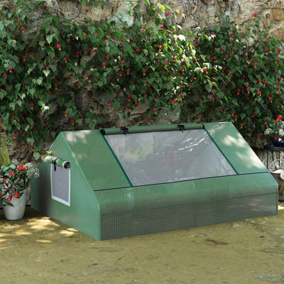 Serre de 71 po x 55 po x 32 po, prolonger la saison de croissance, couverture en PE renforcée, permettre une pénétration adéquate de la lumière du soleil, pour les plantes