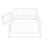 Twin Size Floor Bed - White Pine Wood, - Style,