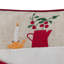 Housse de coussin décorative de Noël avec flammes et taie décorative 12 po x 20 po