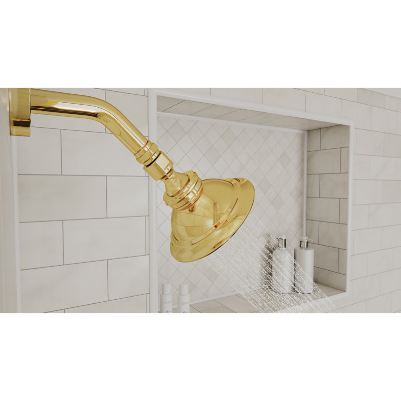 Formosa Shower Head, Polished Brass, Polished Brass