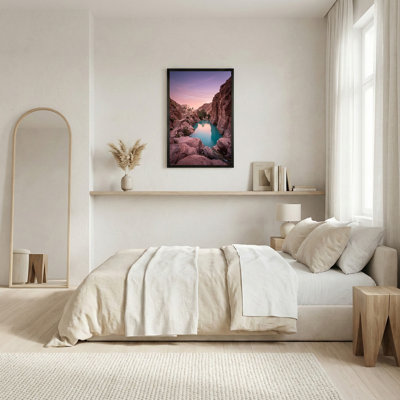 Art mural sur toile, "Desert Canyon Pool"