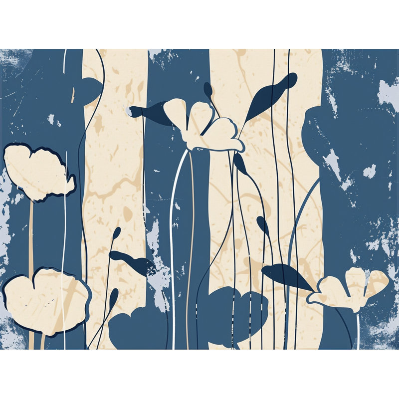 Trendy Floral Plush Throw Blanket, Throw