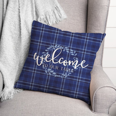 Plaid Throw Pillow