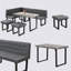 Ensemble de table de petit déjeuner 5 personnes Modern Minimalist-948358301