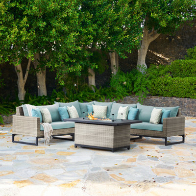 Ensemble de conversation modulaire avec coussins Sunbrella