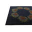 Tapis carré bleu marine Nova