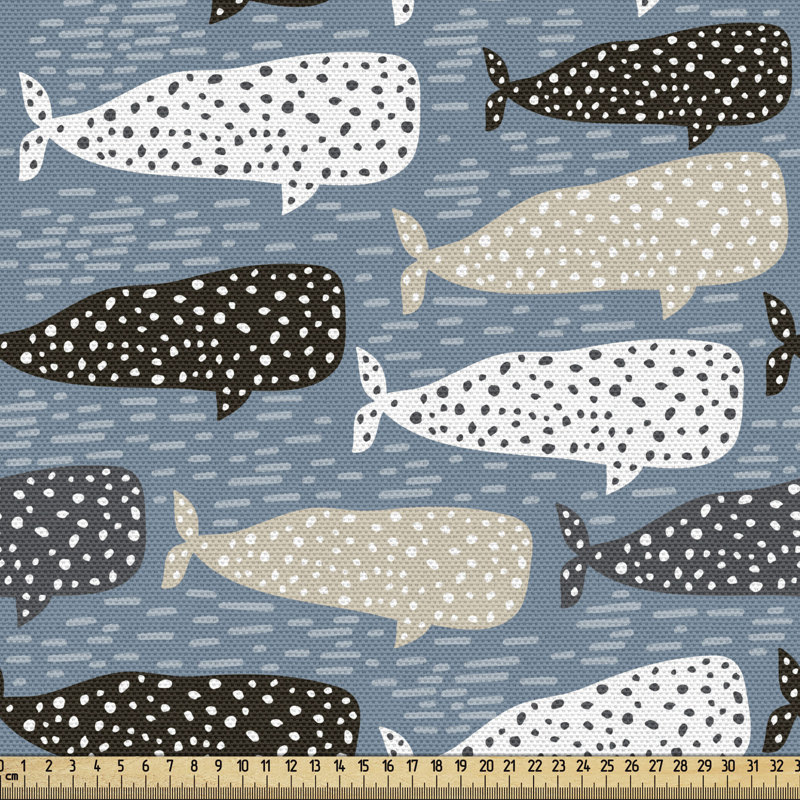Tissu baleine Ambesonne, l 58 po x L 180 po
