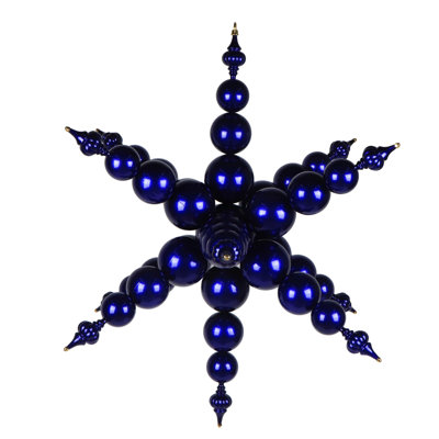  39" Candy Starburst Finial. This large ornament features a stunning candy apple finish. It measures 39 inches tall.