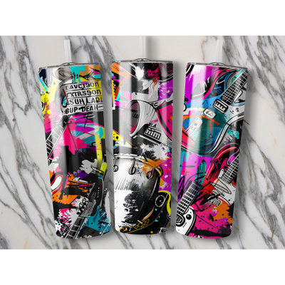 Choose Handmade Tumblers 591 mL Vacuum Insulated Stainless Steel (18/8) Travel Tumbler with Straw