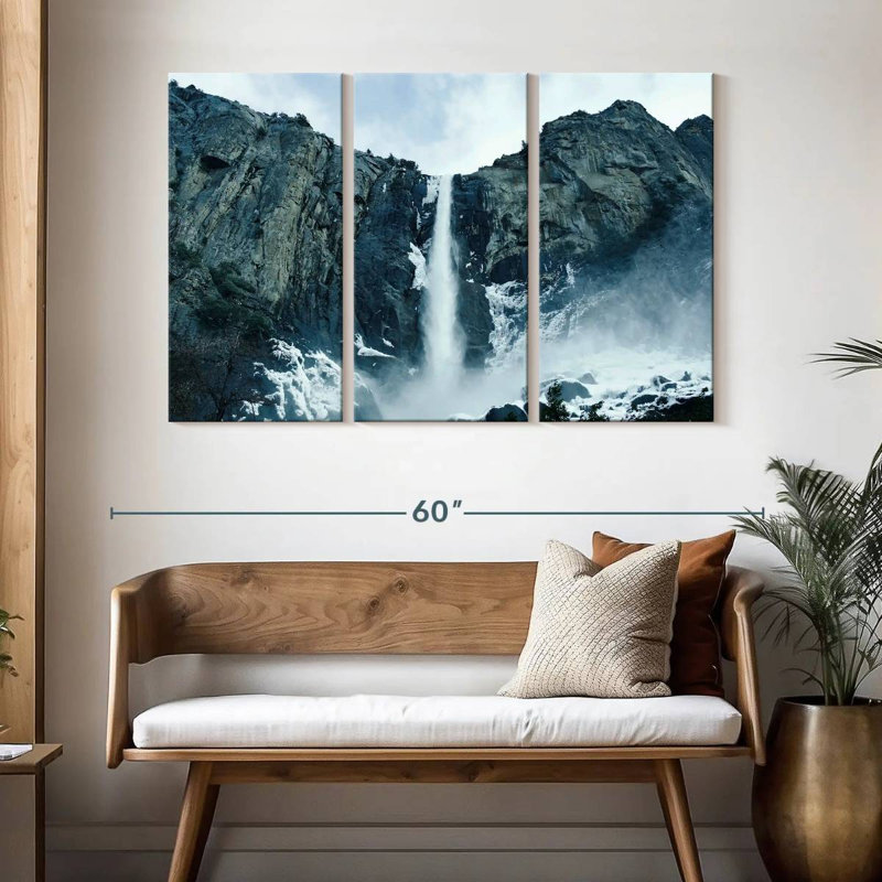 Alvord Bridalveil Waterfall, 32" H x 50" W