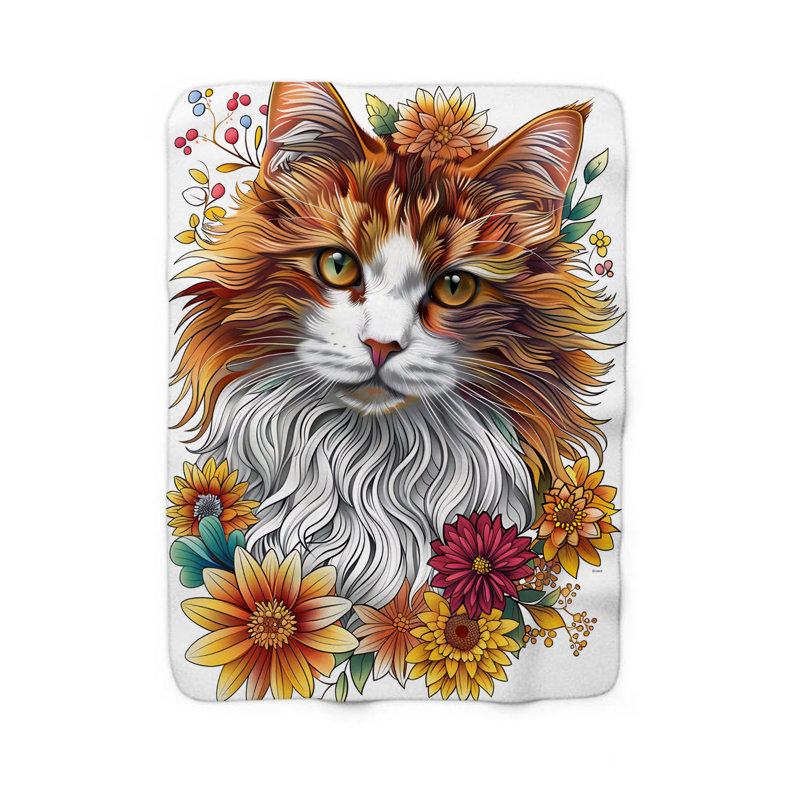 Couverture Petal-Purr Harmony, L 60 po x L 80 po