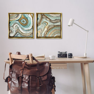 «Swirling Agate Motif» par Liz Jardine, 2 pièces sur toile