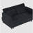 52" Modern Velvet Sofa Bed - 3-In-1 Convertible with Pillows & Side Pockets-1961656624