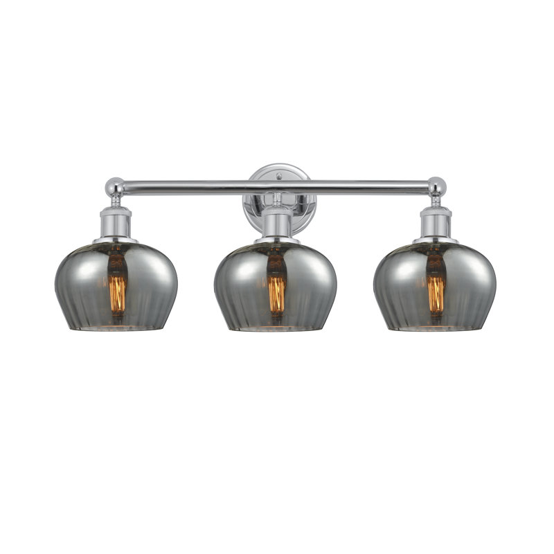 Noille 3 - Light Dimmable Vanity Light, Plated Smoke, Polished Chrome