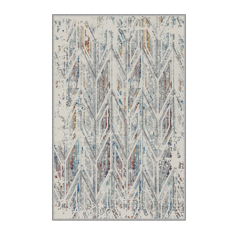 Antibacterial Hall Carpet, 3D Digital Printed, 3.3 x 4.9 ft | 100% Polyester, 0.3 in Pile Height, Non-Slip Underside, Machine Washable, Durable & Easy Care | Perfect for Living Room, Entryway & Home Décor
