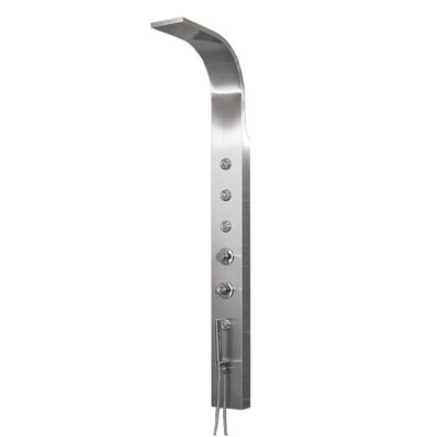 Inverseur de panneau de douche en acier inoxydable/thermostatique