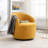 Upholstered Yellow Chair With 26.19 Lb Weight And Foam Swivel Accent Fabric Metal Ring-295042754