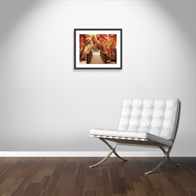 Altona Autumn Bridge - Picture Frame Photograph Print Paper
