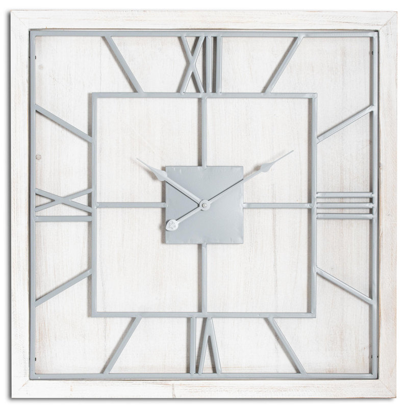 Yadiel Wall Clock, 60cm H x 60cm W x 5cm D, Brown/Black
