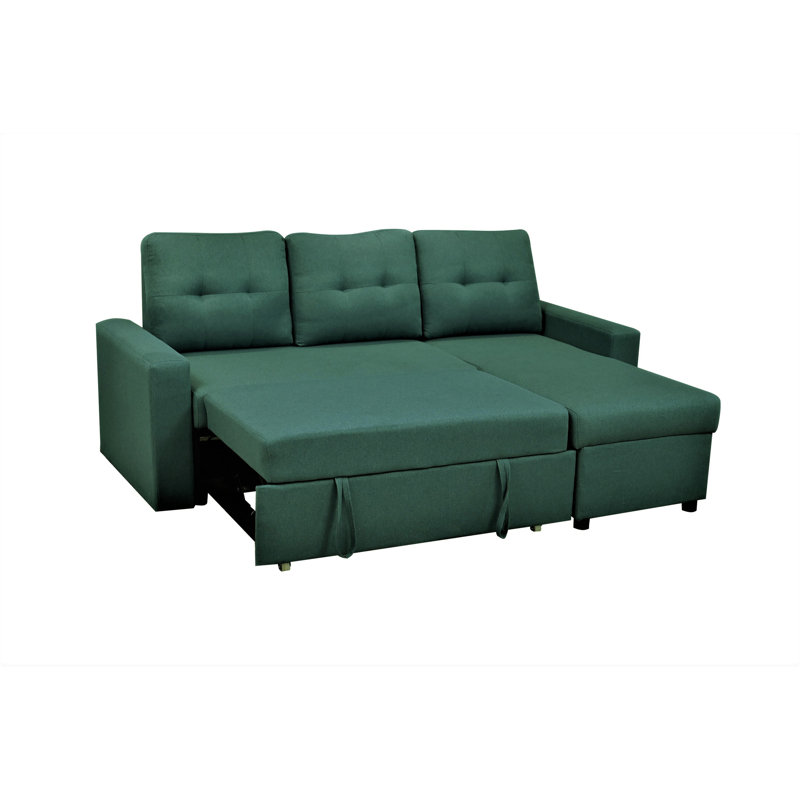 Canapé-lit modulaire convertible en forme de L, mobilier d'appoint élégant, canapé-lit escamotable pour petits espaces et salons