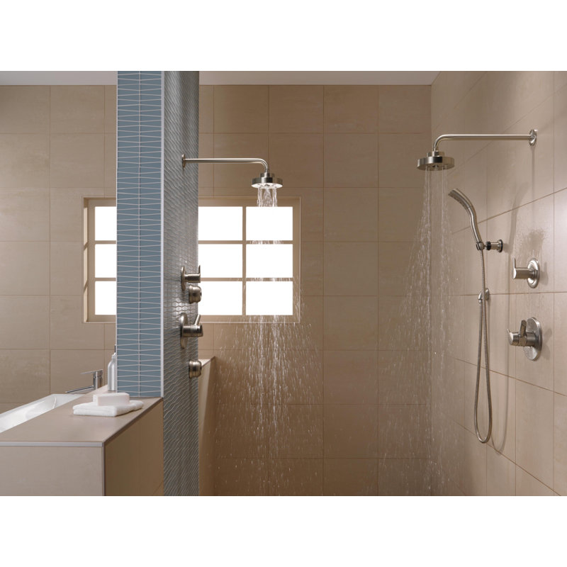 Pomme de douche avec technologie H2okinetic Universal Showering Components, Acier inoxydable Brilliance
