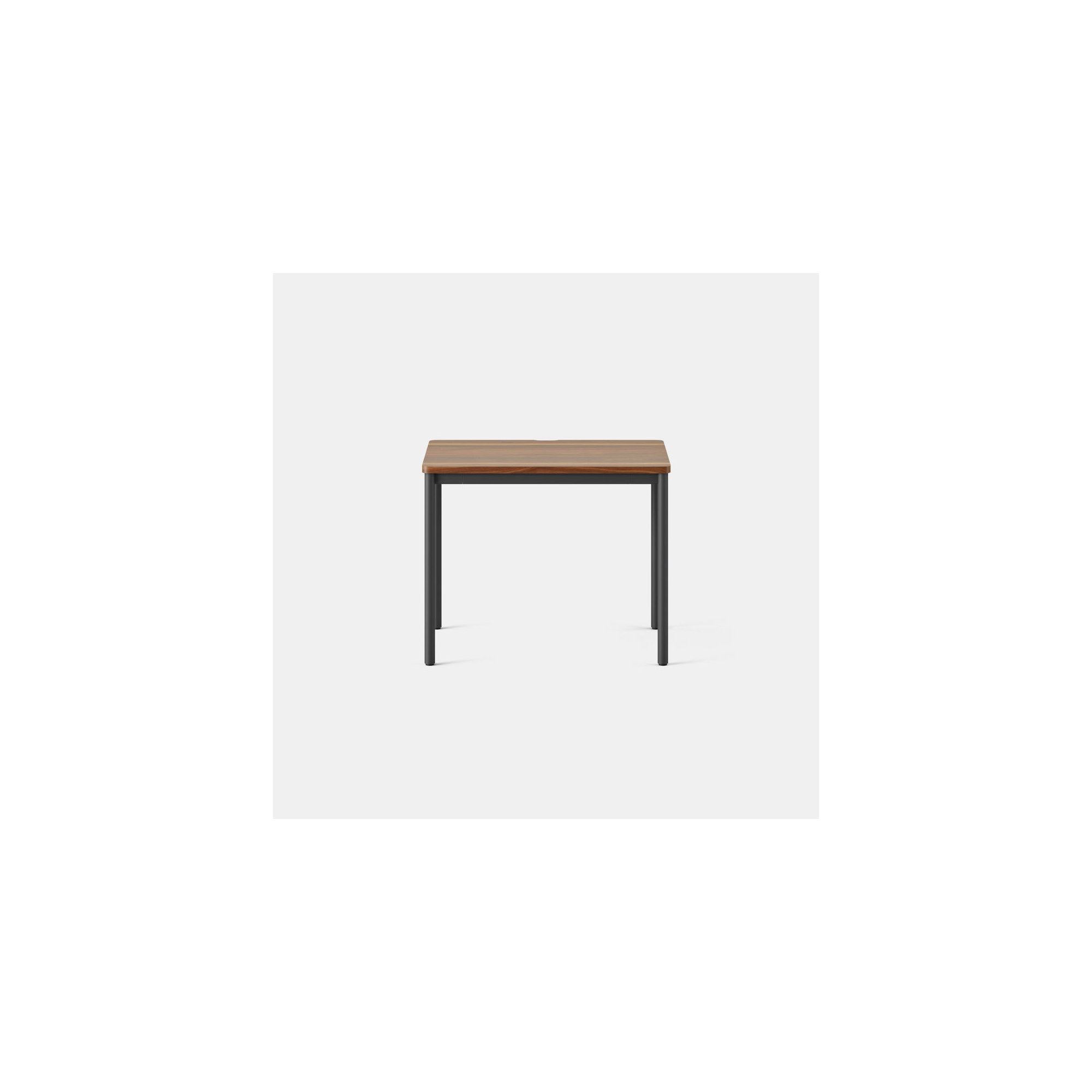 Daily Desk, 28.5" H x 36" W x 24" D, Walnut, Charcoal