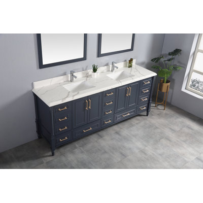 Ensemble de meuble-lavabo double 84 po Flavell