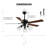 52-inch Ceiling Mounted Ceiling Fan With With Lights And Pull Chains
